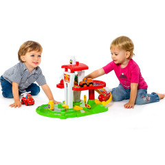 Molto Faltbare Feuerwache mit 10 Bausteinen und Elektroauto Складная пожарная часть из 10 кирпичей и электромобиля