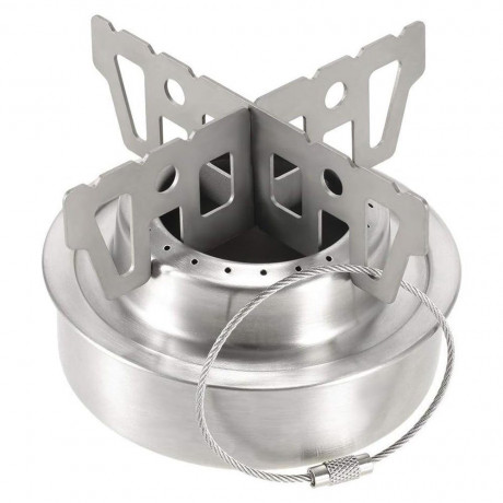 KOMIRO KOMIRO Gaskocher Kreuz Stander Alkohol Topfkreuz Tragbar Edelstahl Alcohol Stove, (1-St) KOMIRO Газовая плита Cross Stander Алкогольный горшок Крестовая портативная спиртовая плита из нержавеющей стали (1 шт.)
