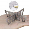 KOMIRO KOMIRO Gaskocher Kreuz Stander Alkohol Topfkreuz Tragbar Edelstahl Alcohol Stove, (1-St) KOMIRO Газовая плита Cross Stander Алкогольный горшок Крестовая портативная спиртовая плита из нержавеющей стали (1 шт.)