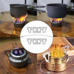 KOMIRO KOMIRO Gaskocher Kreuz Stander Alkohol Topfkreuz Tragbar Edelstahl Alcohol Stove, (1-St)  KOMIRO Газовая плита Cross Stander Алкогольный горшок Крестовая портативная спиртовая плита из нержавеющей стали (1 шт.)