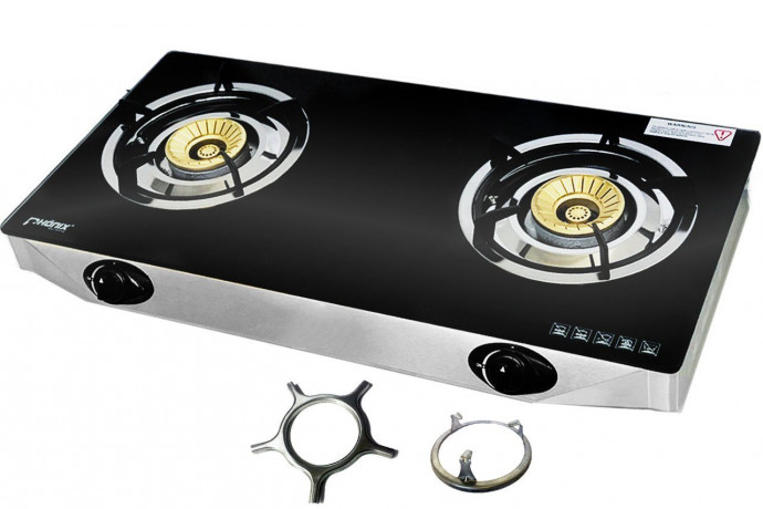 Phonix Germany Phonix Germany Gaskocher PS-2, Glas Gaskocher 2 flammig Propan mit Zundsicherung 8 KW  Газовая плита Phonix Germany PS-2, стеклянная газовая плита, 2 пламени, пропан, с предохранителем 8 кВт