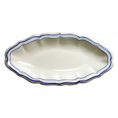 Gien Fayencerie Gien 'Filets Bleus' Beilage 26,5 x 13,2 cm Гарнир Gien "Filets Bleus" 26,5 x 13,2 см