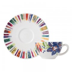 Gien Fayencerie Gien  'Eden' Kaffee-/Tee-Untertasse 15,2 cm Gien "Eden" Блюдце для чая/кофе 6 дюймов