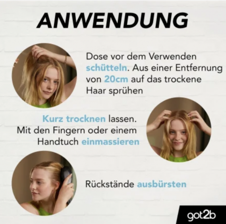 got2b Dry Shampoo Trockenshampoo Extra Volumen, Сухой шампунь экстра объем, 200 мл