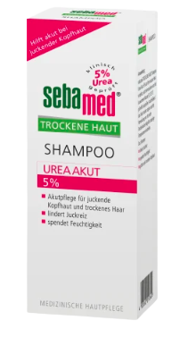 sebamed Shampoo trockene Haut 5% Urea Akut Себамед Шампунь для волос для сухой и чувствительной кожи головы с мочевиной 5%, 200мл