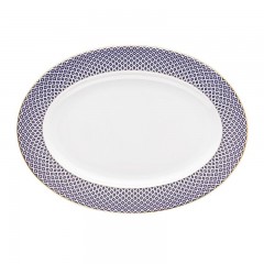 Rosenthal Rosenthal Francis Carreau Bleu Platte 34x24,5 cm Rosenthal Francis Carreau Bleu тарелка 34x24,5 см