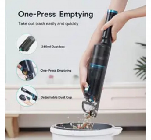 Bagotte Bagotte Akku-Handstaubsauger BHV30 20Kpa Akku-Handstaubsauger fur kraftvolle und leise Reinigung, 200,00 W, Beutellos, 20 kPa, 2200 mAh, Staubbehalter: 200 ml, Saugleistung: 200 AW  Беспроводной ручной пылесос Bagotte BHV30 Беспроводной ручной пыл