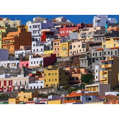 CALVENDO Puzzle CALVENDO Puzzle Bunte Hauser in San Sebastian Пазл CALVENDO Puzzle Разноцветные домики в Сан-Себастьяне