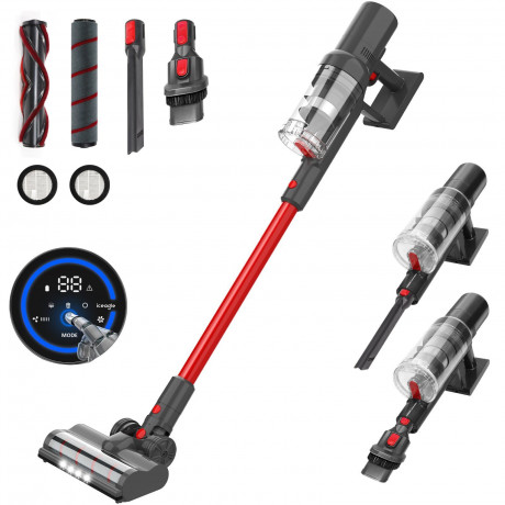 Aoucheni Aoucheni Akku-Stielstaubsauger Akku Staubsauger 4 in 1 Staubsauger Kabellos, 27KPa Saugleistung, 250,00 W, beutellos  Беспроводной пылесос Aoucheni, беспроводной пылесос, пылесос 4 в 1, беспроводной, мощность всасывания 27 кПа, 250,00 Вт, без меш