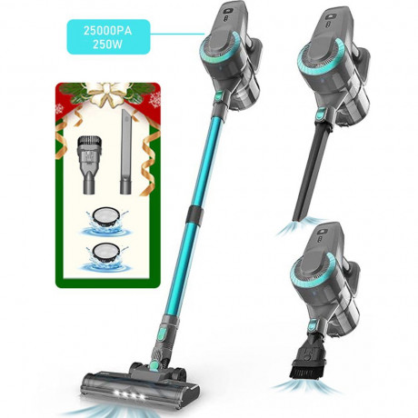 Grenintol Grenintol Akku-Handstaubsauger Akku Staubsauger,Akku Handstaubsauger,Akkusauger 250W/25000pa, Hand-und Stielstaubsauger,Staubsauger Kabellos,55 Min 1.1 Liter Grune Беспроводной ручной пылесос Grenintol, беспроводной ручной пылесос, беспроводной 