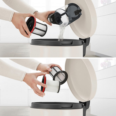 BOSCH BOSCH Akku-Stielstaubsauger Unlimited Serie 6, schwarz, BKS6111P, beutellos, 18V Power for ALL Akku, inkl. Mobelpinsel  Беспроводной пылесос BOSCH Unlimited Series 6, черный, BKS6111P, без мешка, аккумулятор 18 В Power for ALL, включая мебельную щет