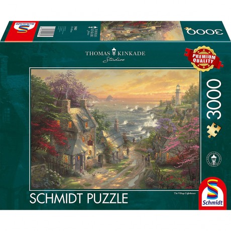 Schmidt Spiele Dorfchen am Leuchtturm Puzzle 3000 Teile Пазл Деревня у маяка 3000 деталей