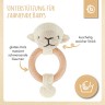 bieco Greifling Holz Natur Baby Beissring Gehakelt Rassel O 8cm Greifring Zahnungshilfe Greiflinge Игрушка-клатч из натурального дерева