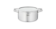 Tefal Tefal Kochtopf Nordica, O 20cm edelstahl, mit Glas-Siebdeckel  edelstahl Кастрюля Tefal Nordica, O 20см, нержавеющая сталь, со стеклянной крышкой-ситом