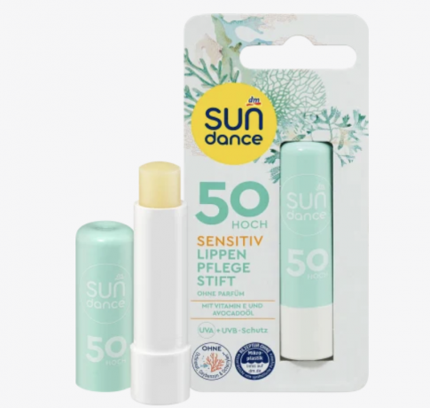 SUNDANCE Lippenpflegestift sensitive Солнцезащитная гигиеническая помада Уход за губами Sensitive SPF 50, 4,8 г