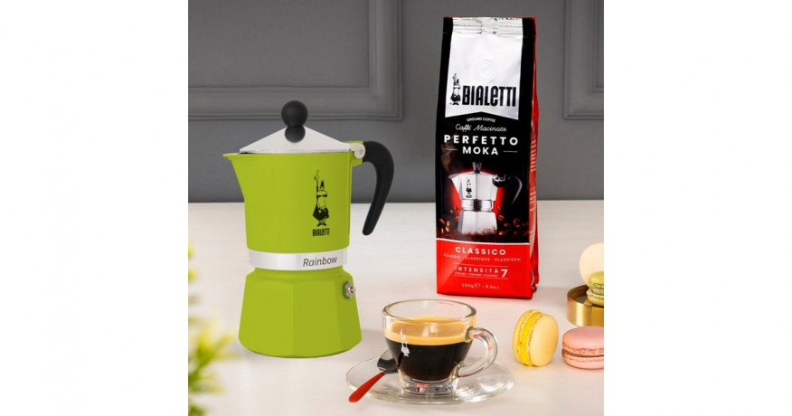 Bialetti Bialetti Rainbow, Espressomaschine grun, 1 Tasse grun Bialetti Rainbow, кофемашина для эспрессо, зеленая, 1 чашка