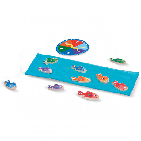 Melissa  Doug Fischefang- und Zahlspiel aus Holz Рыбалка и счетная игра из дерева