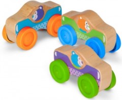 Melissa  Doug Stapelbare Autos mit Holztieren Штабелируемые автомобили с деревянными животными