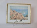 Claude Monet Клод Моне Рыбацкий домик в Варенжвиле, репродукция, печать, 31,5 см x25,5 см, 1960г., Германия