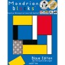 Asmodee Brettspiel Mondrian Blocks Blaue Edition Настольная игра Mondrian Blocks Blue Edition