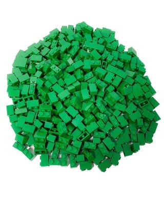 LEGO LEGO 1x2 Steine Grun - 1000 Stuck - green brick 3004 LEGO 1x2 Bricks Green - 1000 штук - зеленый кирпич 3004