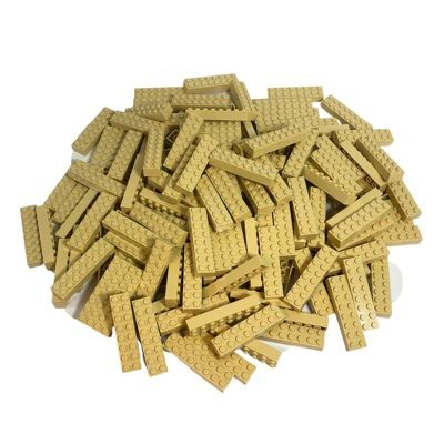 LEGO LEGO 2x8 Steine Beige - 500 Stueck - Tan Bricks 3007 Бежевые кубики LEGO 2x8 — 500 штук — Tan Bricks 3007