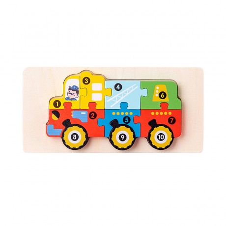 Syntek Bauklotze fur Kinder Holzklotze fur Kinder mit 3D-Formen Строительные блоки для детей Деревянные блоки для детей с объемными формами