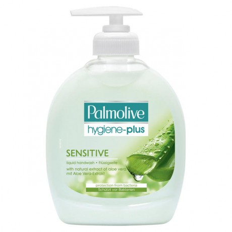 Palmolive Flussigseife Hygiene-Plus Sensitive Жидкое мыло  Гигиена плюс уход с экстрактом алоэ вера 300 г