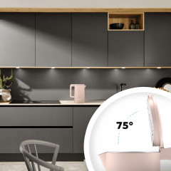 Balter Balter Wasserkocher WK-4-PK, Edelstahl, 1,7 Liter, Doppelwand Design, BPA frei, LED, pink  Чайник Balter WK-4-PK, нержавеющая сталь, 1,7 литра, конструкция с двойными стенками, без BPA, светодиод, розовый