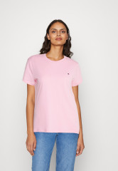 Tommy Hilfiger NEW CREW NECK TEE Basic T-shirt classic pink ФУТБОЛКА NEW CREW NECK Базовая футболка классический розовый