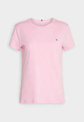 Tommy Hilfiger NEW CREW NECK TEE Basic T-shirt classic pink ФУТБОЛКА NEW CREW NECK Базовая футболка классический розовый