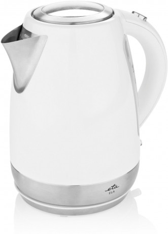 eta eta Wasserkocher ELA ETA859890030, 1,7 l, 2100 W, in Weiss aus Edelstahl  чайник ETA ELA ETA859890030, 1,7 л, 2100 Вт, белого цвета из нержавеющей стали.