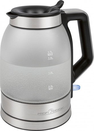 ProfiCook ProfiCook Wasserkocher PC-WKS 1215 G inox, Glas, 360°, 1,7 l, 2200 W edelstahl Чайник ProfiCook PC-WKS 1215 G нержавеющая сталь, стекло, 360°, 1,7 л, 2200 Вт