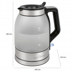 ProfiCook ProfiCook Wasserkocher PC-WKS 1215 G inox, Glas, 360°, 1,7 l, 2200 W edelstahl Чайник ProfiCook PC-WKS 1215 G нержавеющая сталь, стекло, 360°, 1,7 л, 2200 Вт