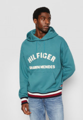 Tommy Hilfiger TOMMY HILFIGER X SHAWN MENDES HOODIE UNISEX Hoodie frosted green TOMMY HILFIGER X SHAWN MENDES HOODIE UNISEX Худи матовый зеленый