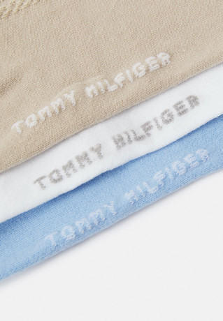 Tommy Hilfiger WOMEN SHORT SOCK GIFTING 3 PACK Socks white combo ЖЕНСКИЕ КОРОТКИЕ НОСКИ, ПОДАРОЧНЫЕ, 3 УПАКОВКИ Носки белое комбо