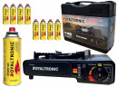 ROYALTRONIC ROYALTRONIC Gaskocher Campingkocher inkl. Kartuschen und Koffer, (Campingkocher Set mit Kartuschen, Campingkocher Set)  Походная газовая плита ROYALTRONIC, включая катриджи и футляр (набор походной печи с картриджами, набор походной печи)