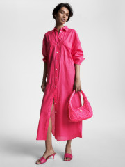 Tommy Hilfiger CHIC SHOULDER Handbag bright cerise pink ШИКАРНОЕ ПЛЕЧО сумочка ярко-вишнево-розовый