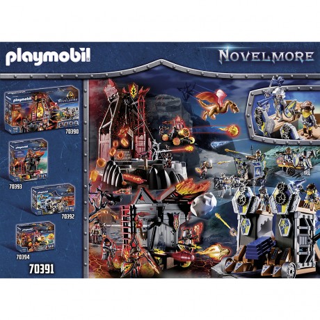 PLAYMOBIL 3er Set: 70642 Novelmore Darios Zeppelin + 70391 Novelmore Mobile Katapultfestung + 70671 3er Set Novelmore Ritter Набор из 3 предметов: 70642 Novelmore Darios Zeppelin + 70391 Novelmore Mobile Catapult Fortress + 70671 Набор из 3 рыцарей Novelm