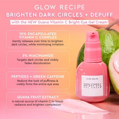 Glow Recipe Guava Vitamin C Bright-Eye Gel Cream  Яркий гель-крем для глаз с витамином С из гуавы