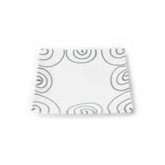 Gmundner Keramik Gmundner Keramik Graugeflammt Dessertteller / Fruhstucksteller 20x20x2,6 cm Gmundner керамическая серая десертная тарелка с пламенем / тарелка для завтрака 20x20x2,6 см