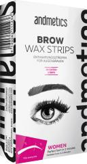 andmetics (Андметикс) BROW WAX STRIPS Women Enthaarungsstreifen Augenbrauen, 4 шт.