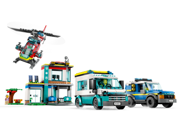 Lego Hauptquartier der Rettungsfahrzeuge Штаб спасательной машины