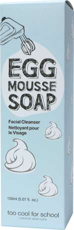 too cool for school EGG Mousse Soap Reinigungsschaum Очищающая пена для умывания, 150 мл