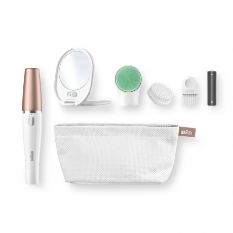 Braun Gesichtsreinigungsburste und -epilierer quot;Face 851vquot; in Weiss  Щетка для очищения лица и эпилятор "Face 851v"; в белом