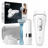Braun IPL System quot;Silk-expert Pro PL3129 + Mini-Gesichtsrasiererquot; in Weiss & Silber  Система IPL "Silk-expert Pro PL3129 + Mini Face Shaver" в белом и серебристом