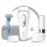 Braun IPL System quot;Silk-expert Pro PL3129 + Mini-Gesichtsrasiererquot; in Weiss & Silber  Система IPL "Silk-expert Pro PL3129 + Mini Face Shaver" в белом и серебристом