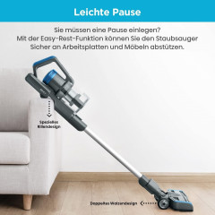 Eureka! Eureka! Akku-Hand-und Stielstaubsauger Ideal fur Hartboden, Teppiche, Tierhaare, 350,00 W, beutellos, mit LED-Beleuchtung 50 Min Laufzeit Handstaubsauger fur Haus Hartboden  Эврика! Беспроводной ручной пылесос, идеально подходит для твердых полов,