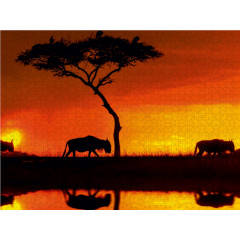 CALVENDO Puzzle CALVENDO Puzzle Gnus Пазл CALVENDO Пазл гну