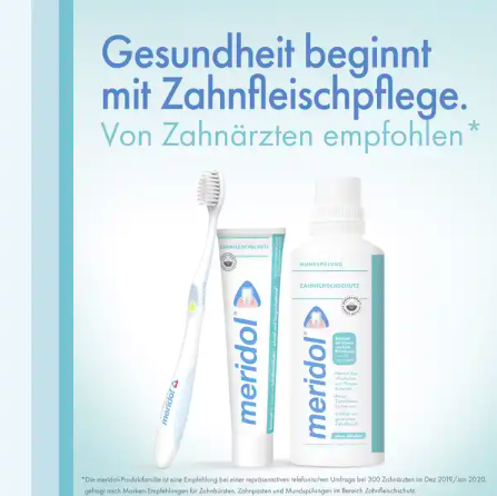 meridol Zahnpasta Doppelpack + Zahnburste Sanft Doppelpack, Меридол НАБОР Зубная паста против воспаления дёсен 2шт х 75мл + Зубные щетки Мягкие 2шт